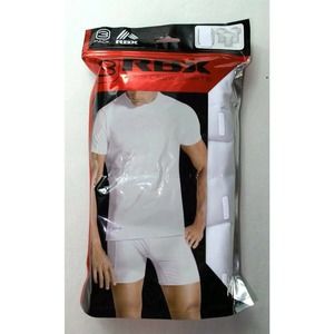 RBX Men's Crew neck T Shirts 3 Pack Medium White